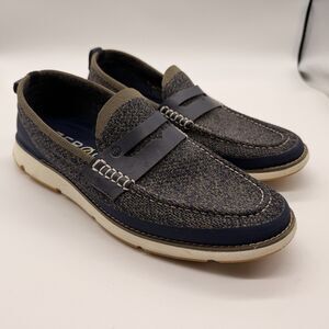 Cole Haan Men's Zerogrand Stitichlite Slip on Penny Loafers Size 10.5 Blue/Grey